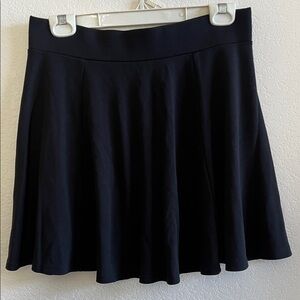 Divided Black Circle Skater Skirt